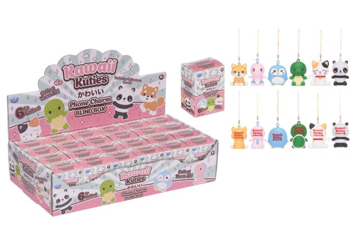 KAWAII Ciondolo per Telefono In Blind Box In espo da 24pz 12ass…x24
